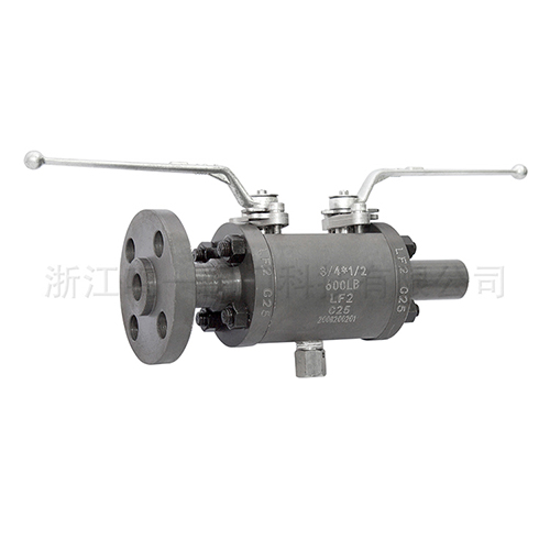 鍛造DBB雙聯球閥-Q41-61-600LB-0.75-0.5